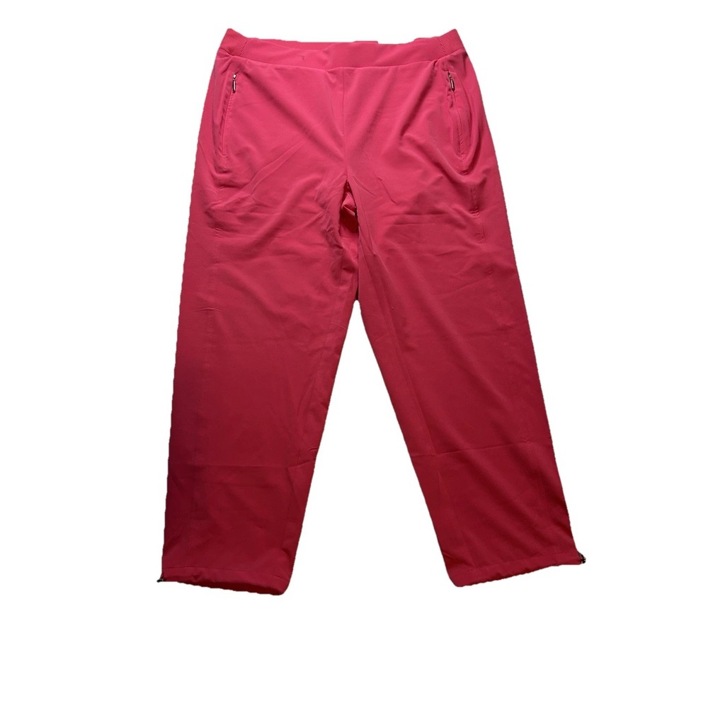 Chicos Zenergy UPF Neema Bungee Crop Pants Pink Bromeliad 570357779 Size 1 US 8 - Picture 6 of 16